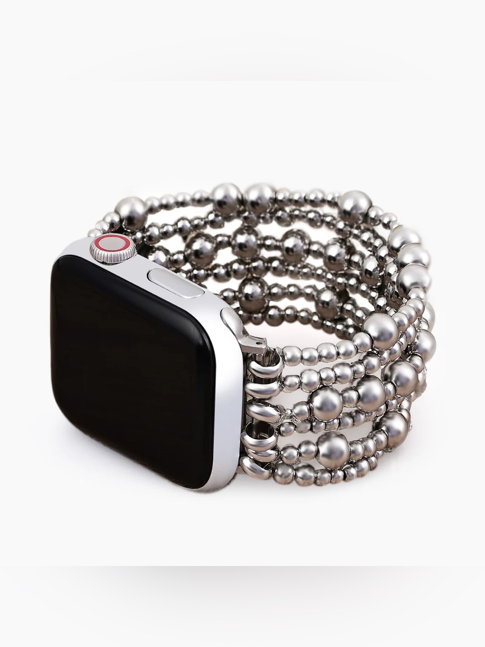 Cape Diablo Platinum Demure Stretch Apple Watch Strap NWOT